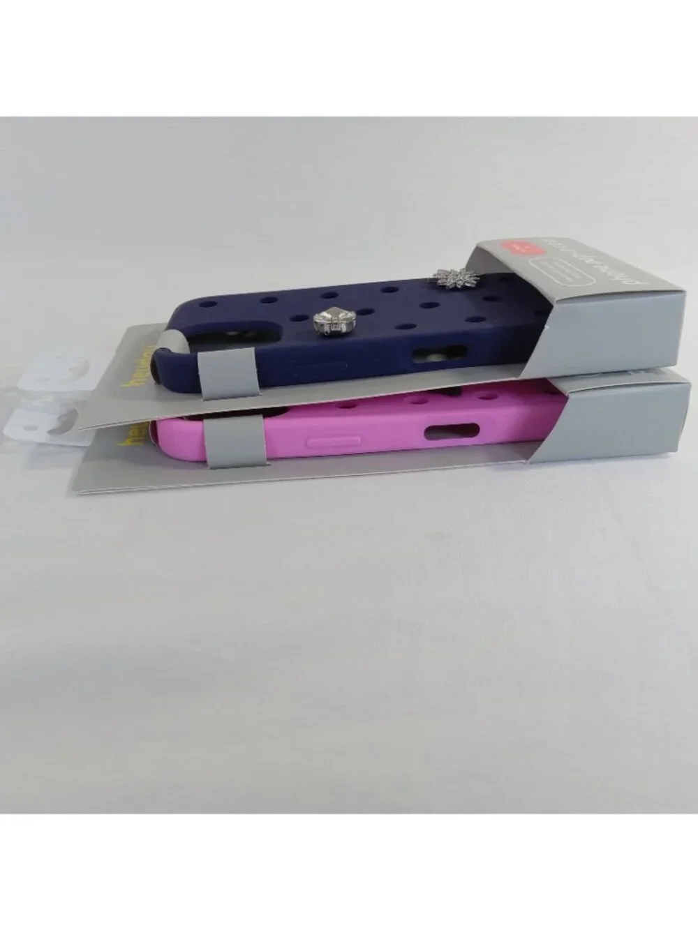 2 Heyday Phone Pop-In Cases for iPhone 16 Pink Dachshund Tennis Ball & Navy Blue